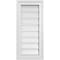 Ekena Millwork Vertical Surface Mount PVC Gable Vent: Functional, w/ 2"W x 1-1/2"P Brickmould Frame, 12"W x 26"H GVPVE12X2602SF - alternate 1